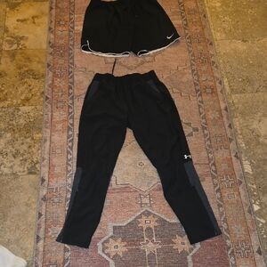 Set Nike Men's Black and Gray Joggers